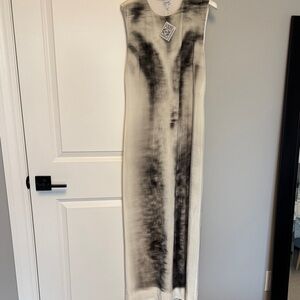 Loewe velvet column dress
